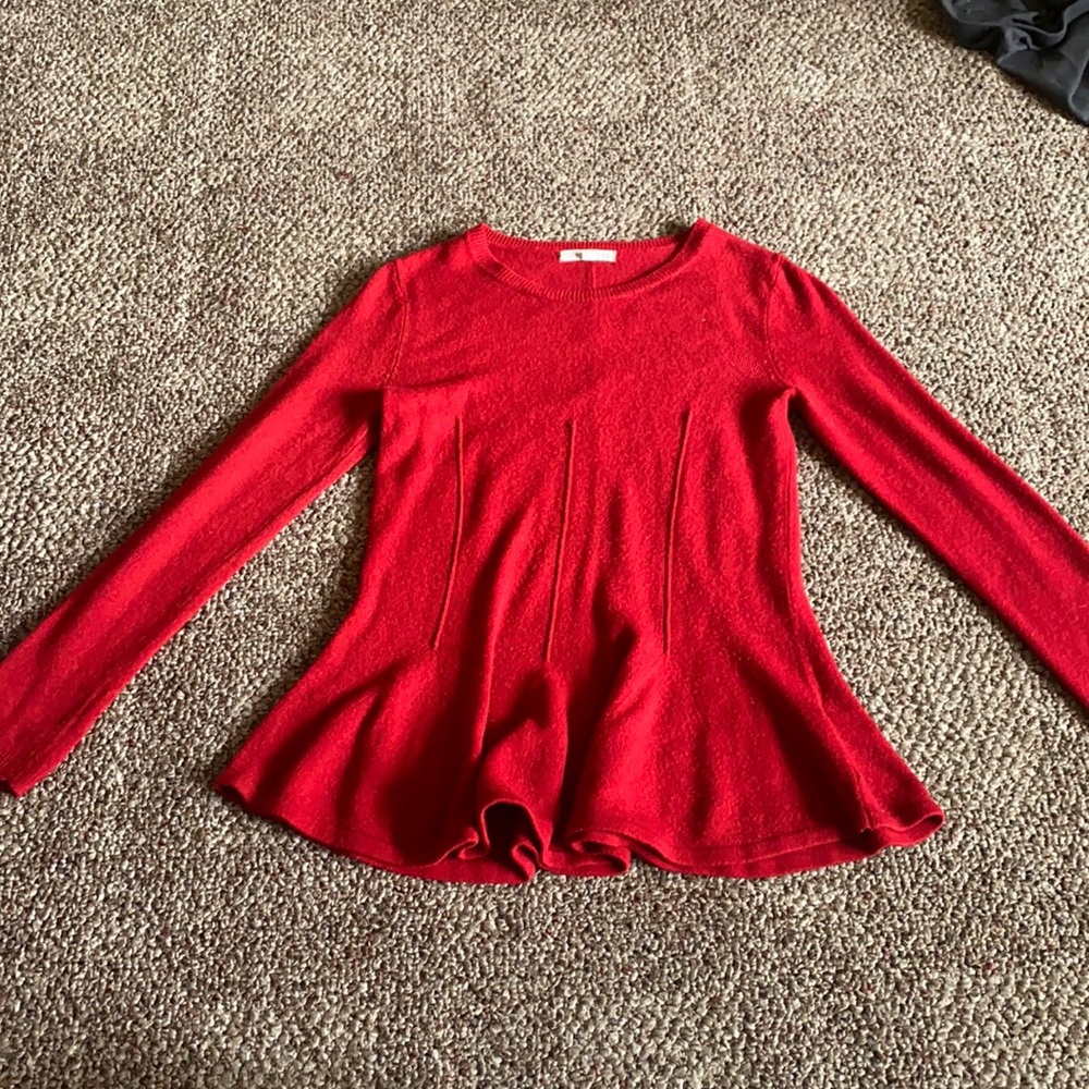 Red Sweater Copper Key Girls Size Medium